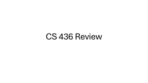 CS 436 Review: Computer Networking Problems