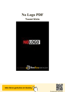 Resumen de No Logo de Naomi Klein
