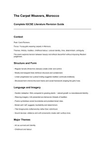 The Carpet Weavers, Morocco IGCSE Revision Guide