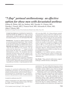 7-flap perineal urethrostomy for obese men with urethral strictures