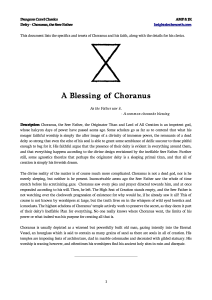 Dungeon Crawl Classics: Choranus, the Seer Father Deity Supplement