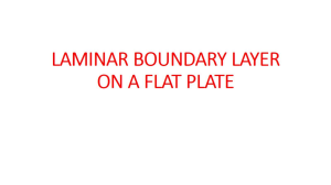 Laminar Boundary Layer on a Flat Plate - Fluid Mechanics Examples