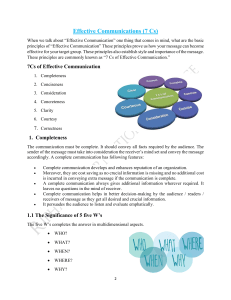 7 Cs of Effective Communication: Principles & Examples