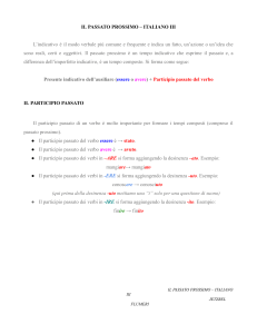Il Passato Prossimo - Italiano III: Grammatica e Esempi