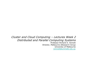 Cluster and Cloud Computing Lecture Week 2
