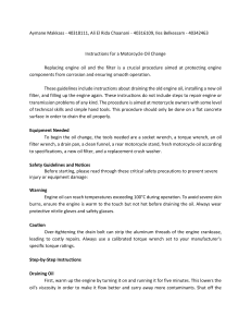 Motorcycle Oil Change Instructions
