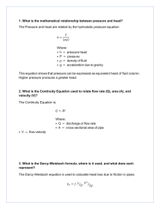 Fluid Mechanics Q&A: Pressure, Flow, and Pipe Design