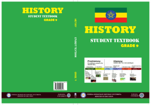 Grade 9 History Textbook Ethiopia