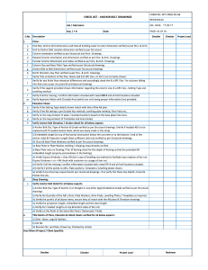 Anchor Bolt Drawings Checklist - Structural Engineering