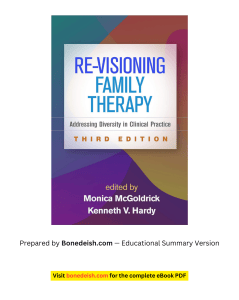 Re-Visioning Family Therapy 3rd Ed Summary: Diversity in Clinical Practice