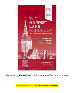 The Harriet Lane Handbook 23rd Edition