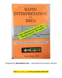 Rapid Interpretation of EKG's 6th Ed. Summary