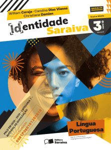 Identidade Saraiva: Livro did&aacute;tico de portugu&ecirc;s 3&ordm; ano do ensino m&eacute;dio
