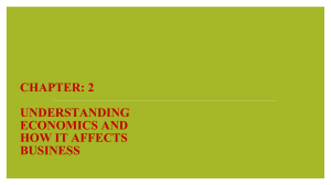 Chapter 2: Understanding Economics and Business