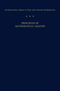 Principles of Mathematical Analysis Textbook