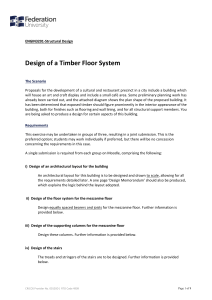 ENGIN3201 Structural Design Timber Floor System Assignment