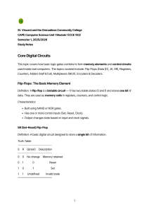 Core Digital Circuits Study Notes