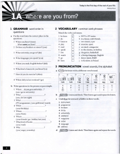Lekcja angielskiego: Skąd jesteś? Gramatyka, Słownictwo, Wymowa