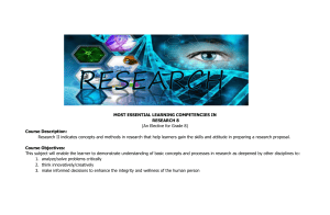 Grade 8 Research Curriculum Guide
