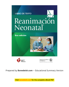 Resumen Libro Texto Reanimaci&oacute;n Neonatal 8&ordf; Edici&oacute;n