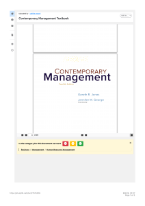 Contemporary Management 12th Edition Textbook