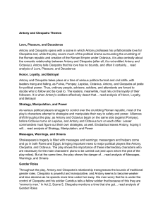 Antony and Cleopatra Themes Analysis