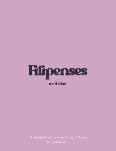 Filipenses en 4 d&iacute;as: Gu&iacute;a de Estudio B&iacute;blico