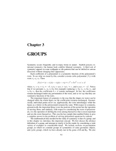 Chapter 3: Groups - Abstract Algebra Textbook