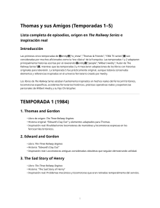 Thomas y sus Amigos: Gu&iacute;a de Episodios y Or&iacute;genes