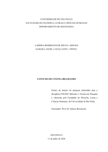 Consumo do Cinema Brasileiro: Fatores Sociais e Gosto