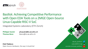 Basilisk: Open EDA Tools for RISC-V SoC Design