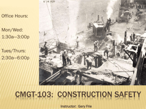 CMGT-103 Construction Safety Syllabus