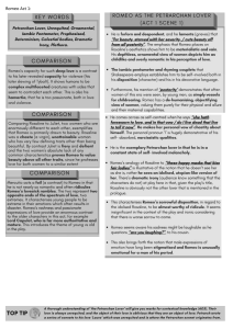 Romeo Act 1 Analysis: Petrarchan Lover & Literary Terms