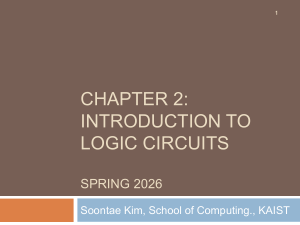 Chapter 2: Introduction to Logic Circuits