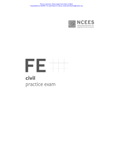 FE Civil Practice Exam by NCEES