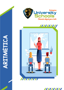 Libro de Aritm&eacute;tica para 3er Secundaria - Colegios University Schools