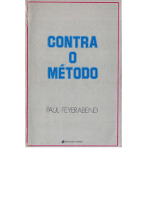 Contra o M&eacute;todo: Uma Teoria An&aacute;rquica do Conhecimento