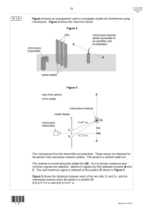 Double Slit Interference with Microwaves
