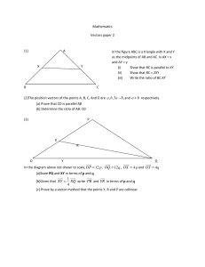 Mathematics Vectors Paper 2: Vector Problems & Solutions