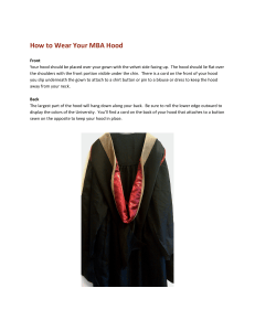 How to Wear Your MBA Hood