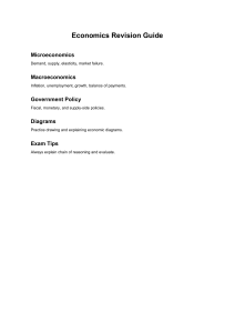 Economics Revision Guide: Micro/Macro Topics & Exam Tips
