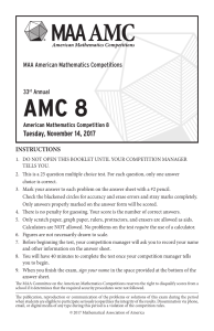 2017 AMC 8 Math Competition Exam