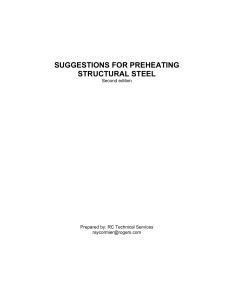 Suggestions for Preheating Structural Steel Guide
