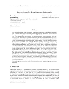 Random Search for Hyper-Parameter Optimization | JMLR 2012