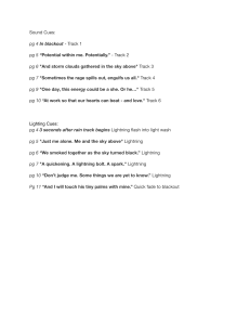 Theatrical Sound & Lighting Cues Script