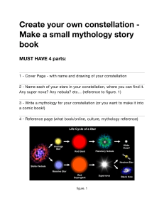Create Your Own Constellation Mythology Story Book Guide