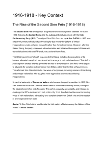 The Rise of the Second Sinn F&eacute;in (1916-1918)