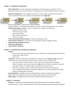 Operations Management Textbook Chapters 1-6