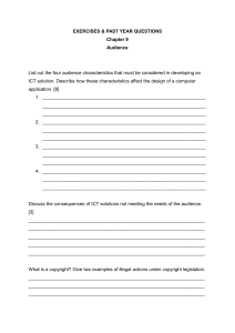 ICT Audience Exercises & Past Year Questions Chapter 9
