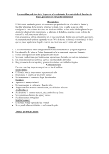 An&aacute;lisis del impacto de medidas en miner&iacute;a ilegal: causas y consecuencias